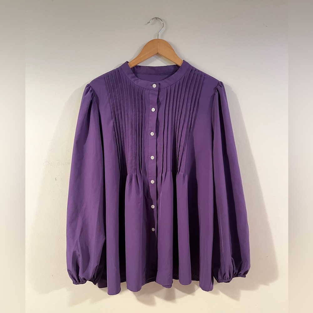 Shein Curve Purple Blouse